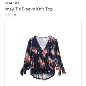 Beacon Tie Sleeve Top